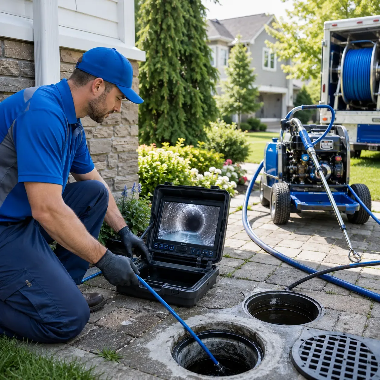 Outdoor drain cleaning professionals serving Cushing, TX
