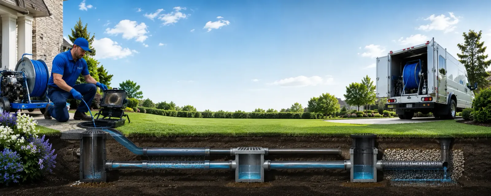 Outdoor drain cleaning information for Cushing, TX